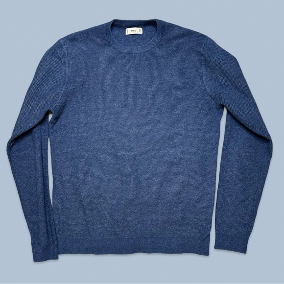 Mango Men’s Structured Cotton Sweater - Picture 8 of 11